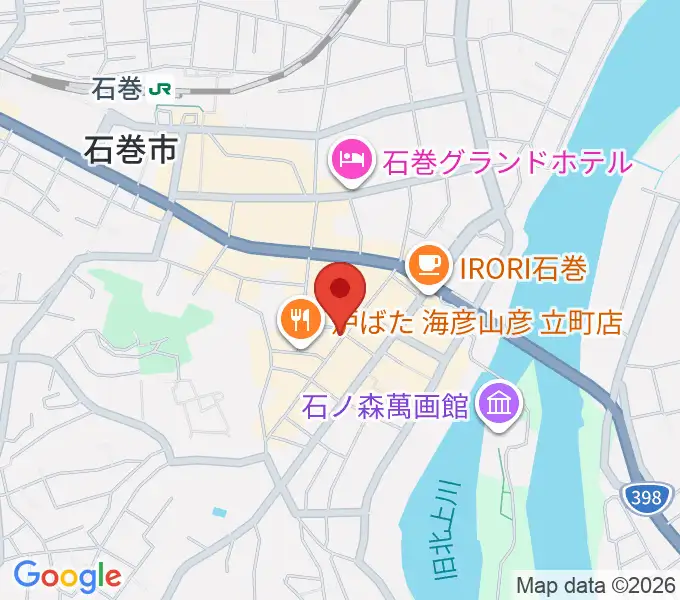 石巻ブルーレジスタンスの地図