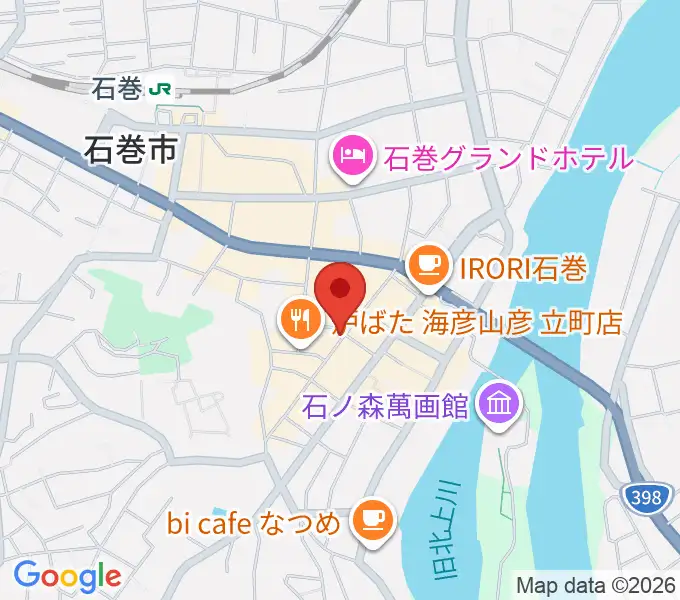 石巻ブルーレジスタンスの地図