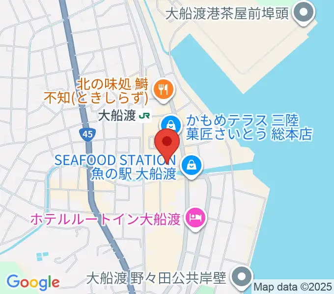 KESEN ROCK FREAKSの地図