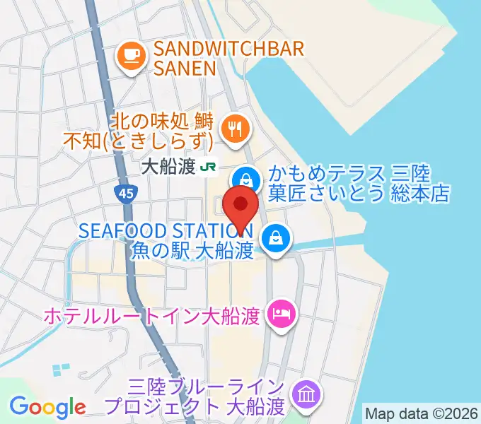 KESEN ROCK FREAKSの地図