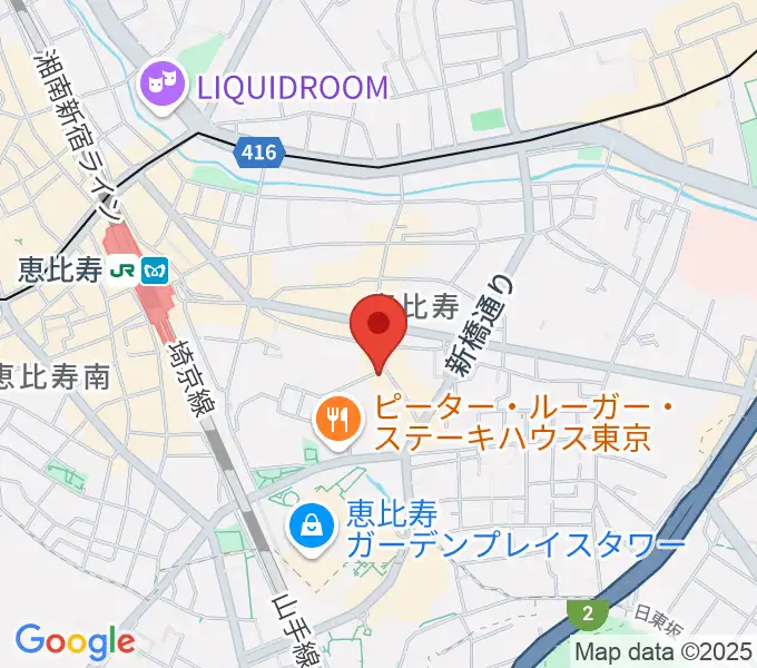恵比寿club aimの地図