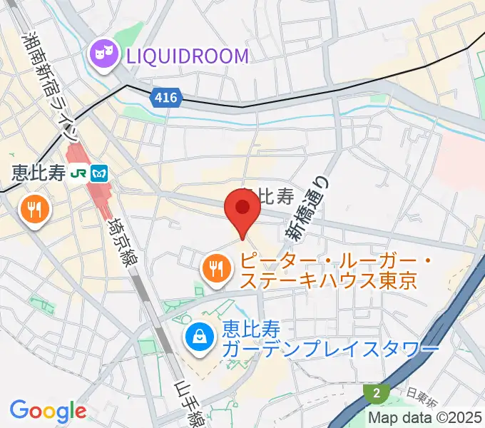 恵比寿club aimの地図
