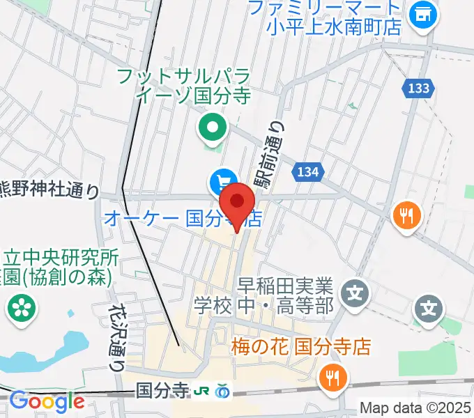 国分寺ギブハーツの地図
