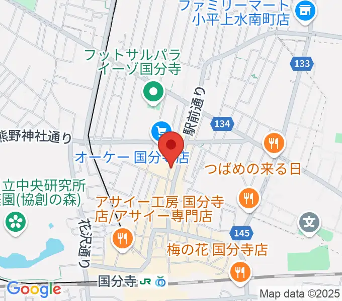 国分寺ギブハーツの地図