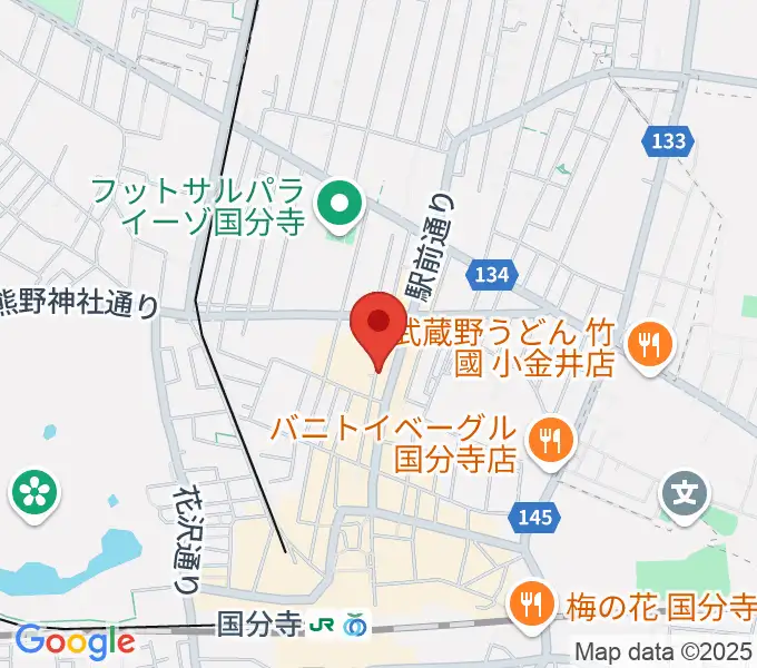 国分寺ギブハーツの地図
