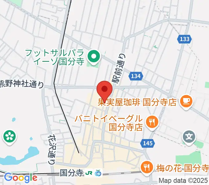 国分寺ギブハーツの地図