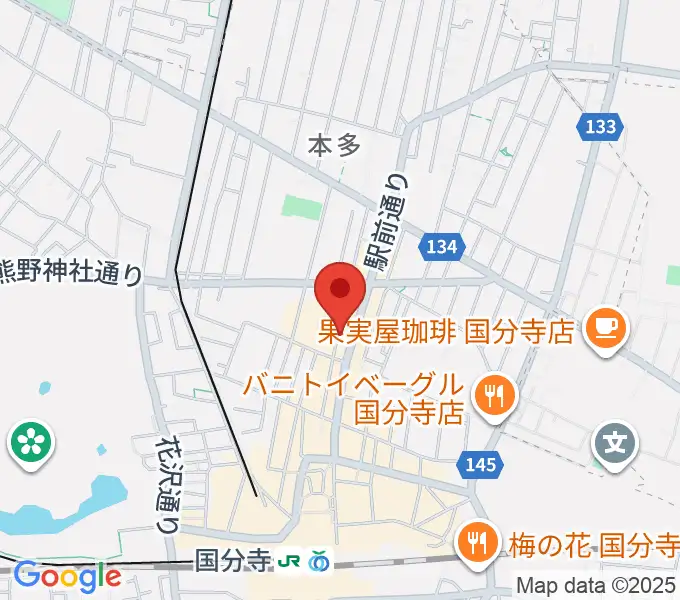 国分寺ギブハーツの地図