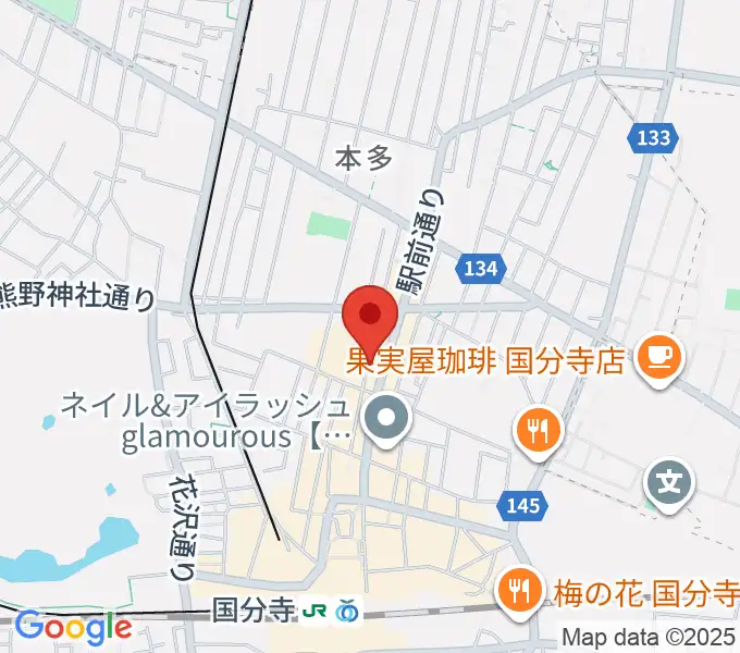 国分寺ギブハーツの地図