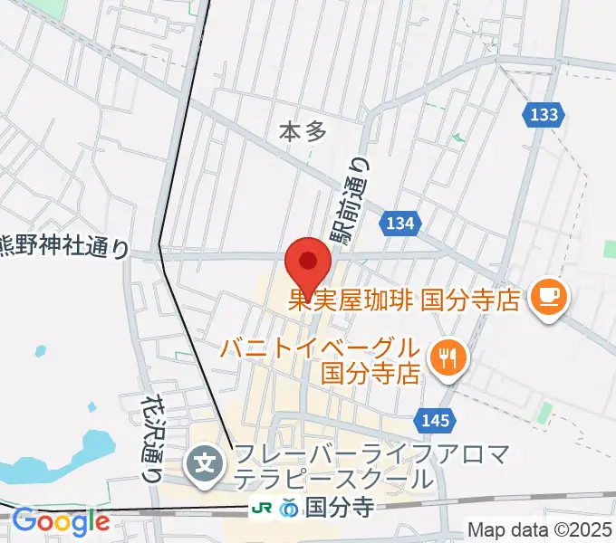 国分寺ギブハーツの地図