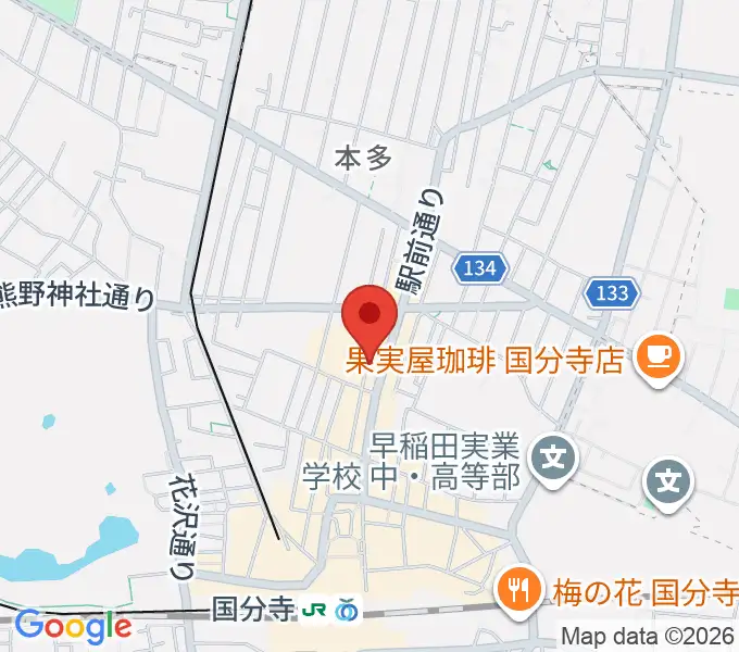 国分寺ギブハーツの地図