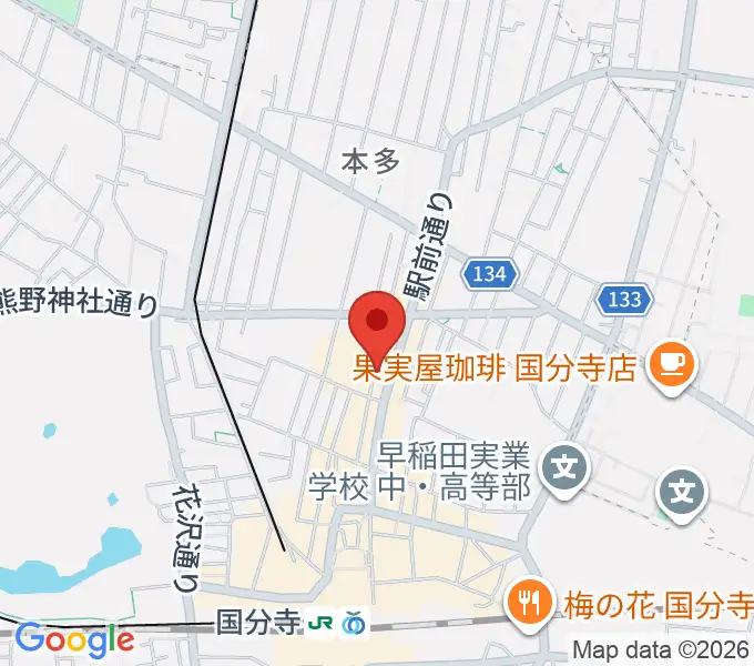 国分寺ギブハーツの地図