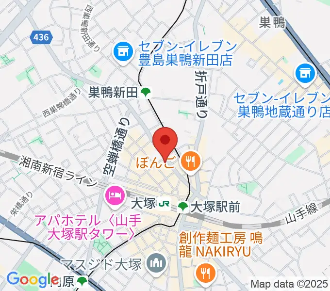 大塚Hearts+の地図