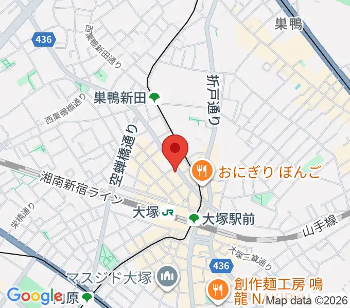 大塚Hearts+の地図