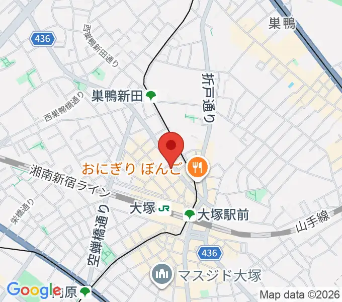 大塚Hearts+の地図