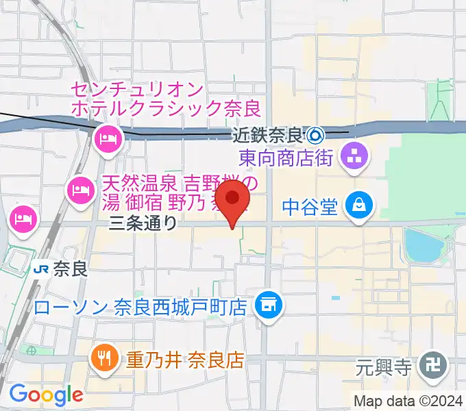 奈良Billyの地図