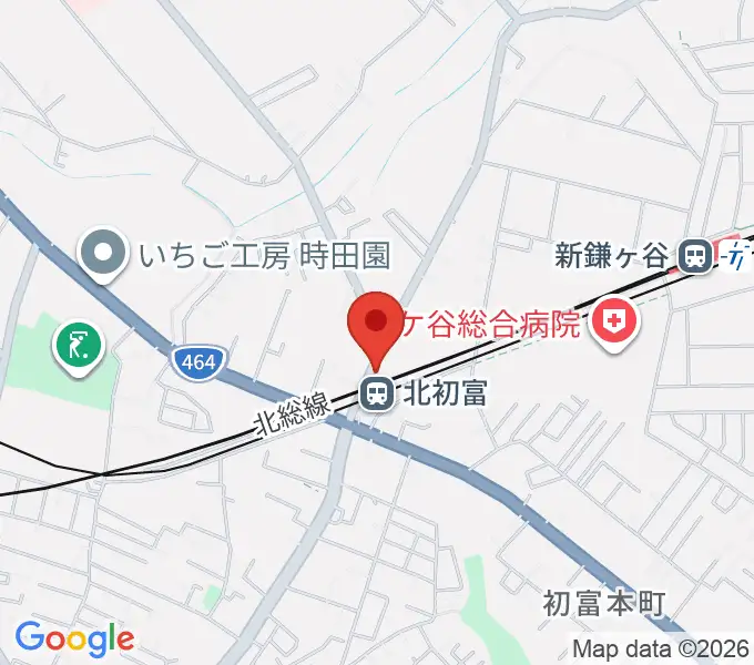 ハンドワイヤードガレージの地図