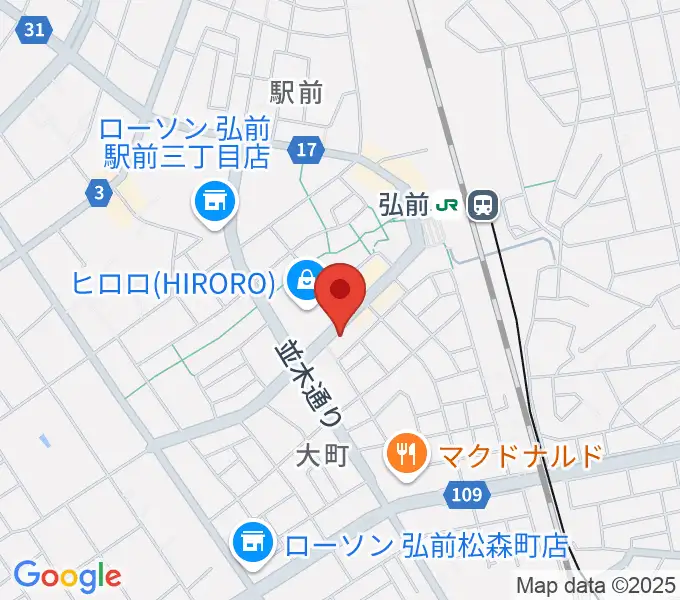 弘前ロビンズ・ネストの地図