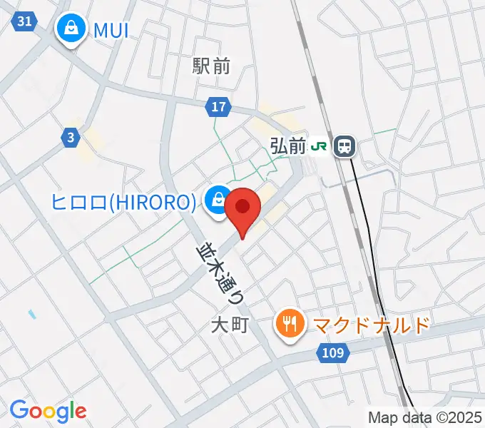 弘前ロビンズ・ネストの地図