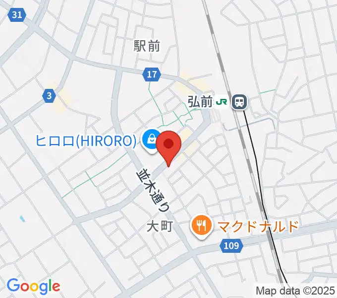 弘前ロビンズ・ネストの地図