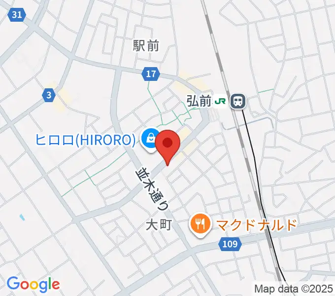 弘前ロビンズ・ネストの地図