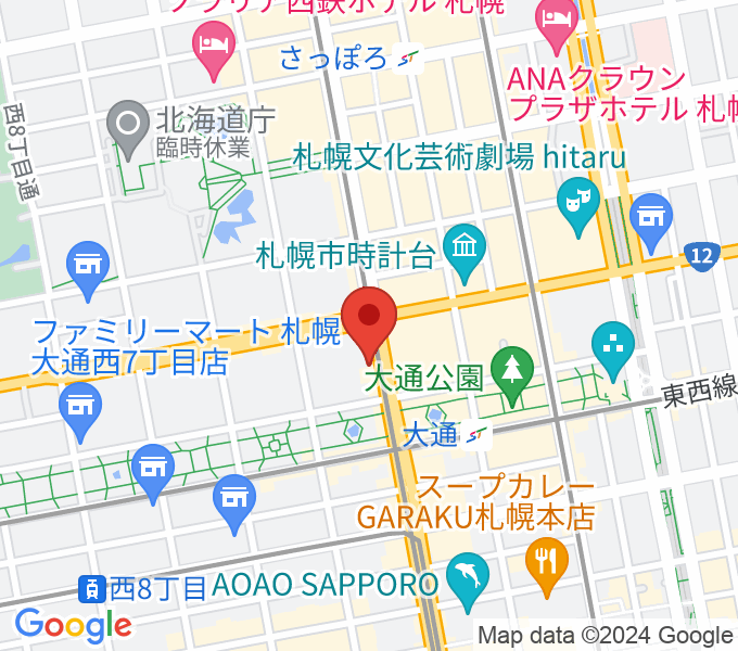札幌LIVE SURR（しゅーる）の場所