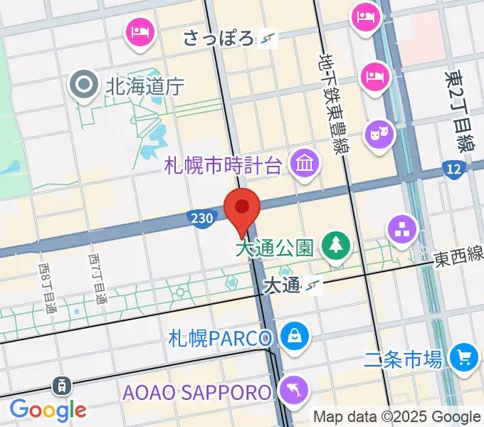 札幌LIVE SURR（しゅーる）の地図