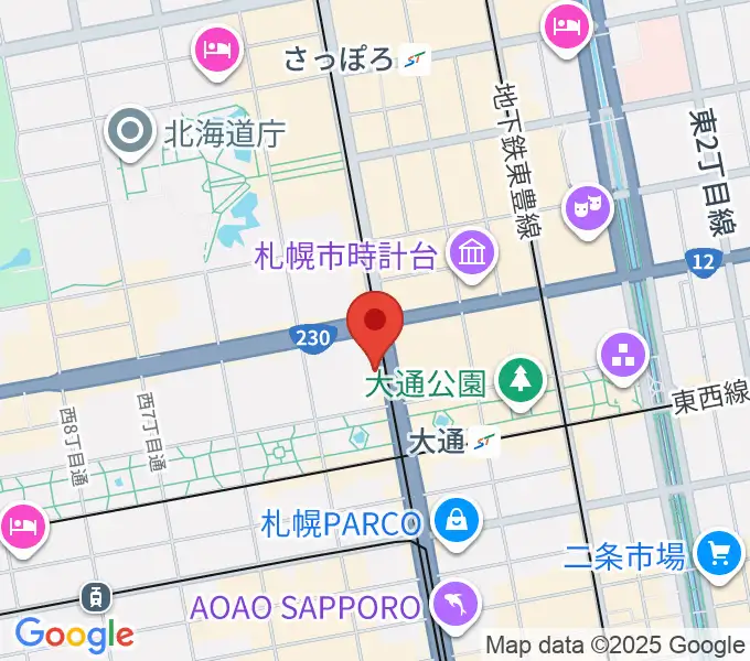 札幌LIVE SURR（しゅーる）の地図