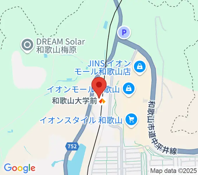 和歌山シェルターの地図