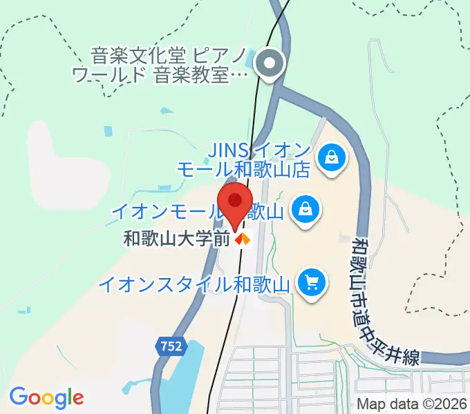 和歌山シェルターの地図