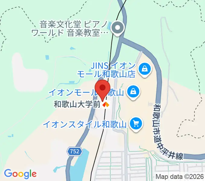 和歌山シェルターの地図