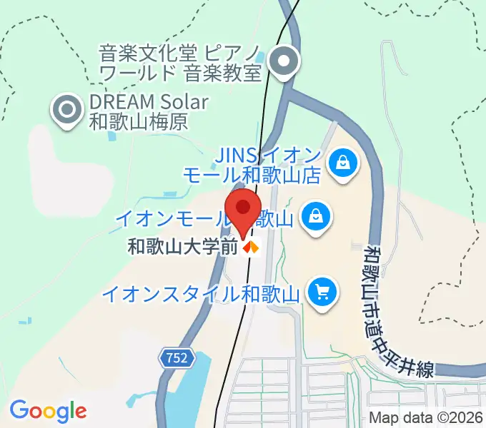 和歌山シェルターの地図