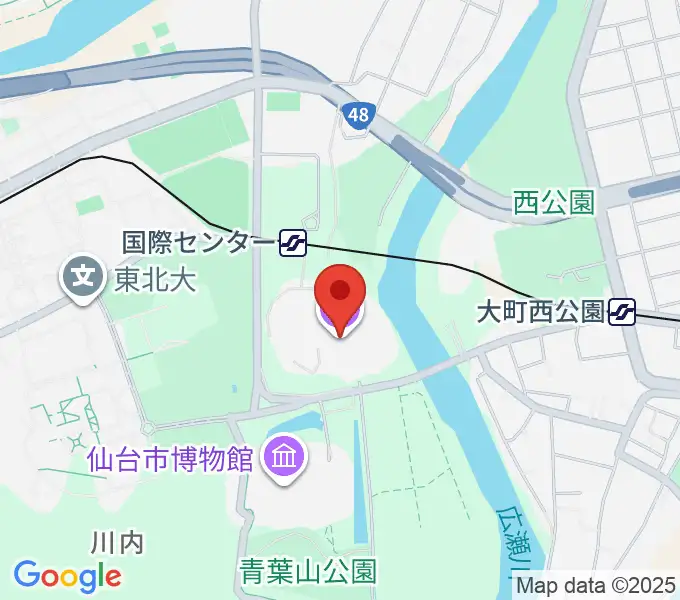 仙台国際センターの地図