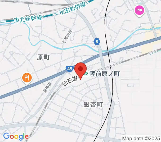 宮城野区文化センターの地図