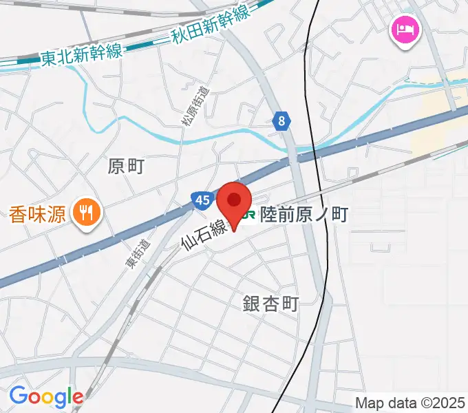 宮城野区文化センターの地図