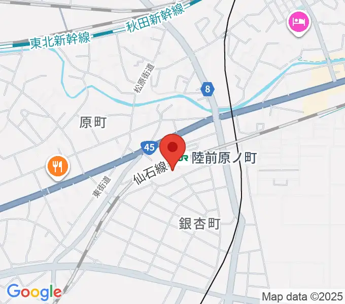 宮城野区文化センターの地図
