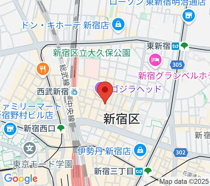 新宿DREAM STOREの地図
