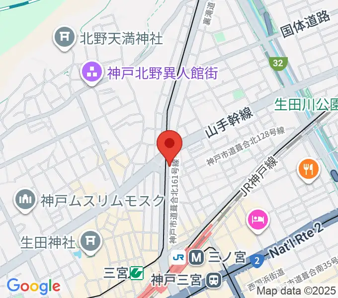 神戸KINGSX BASEの地図