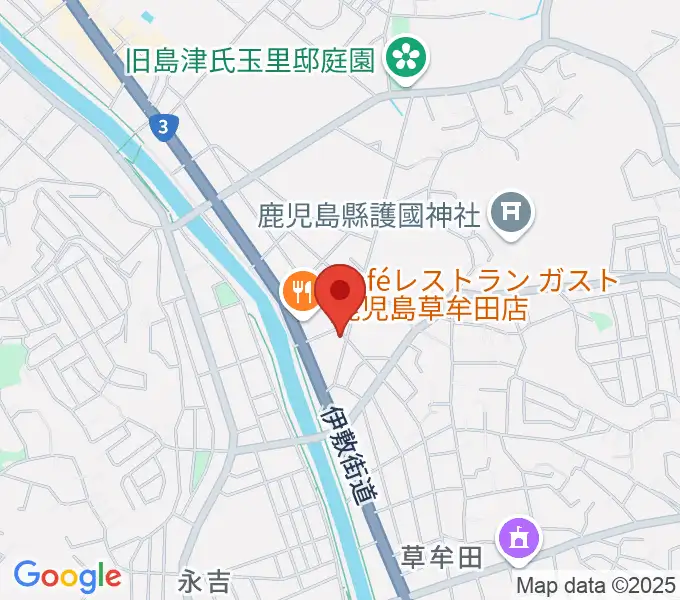 中央楽器の地図
