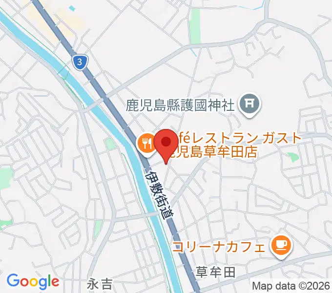 中央楽器の地図