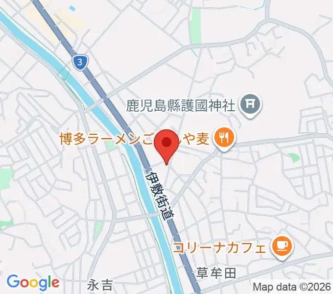 中央楽器の地図