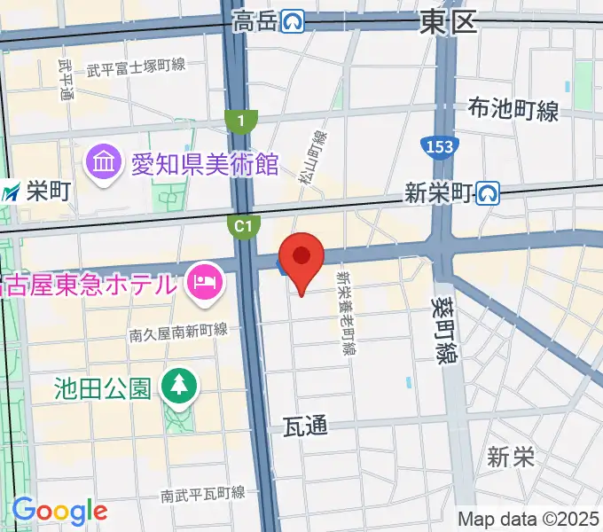 新栄ソウルキッチンの地図