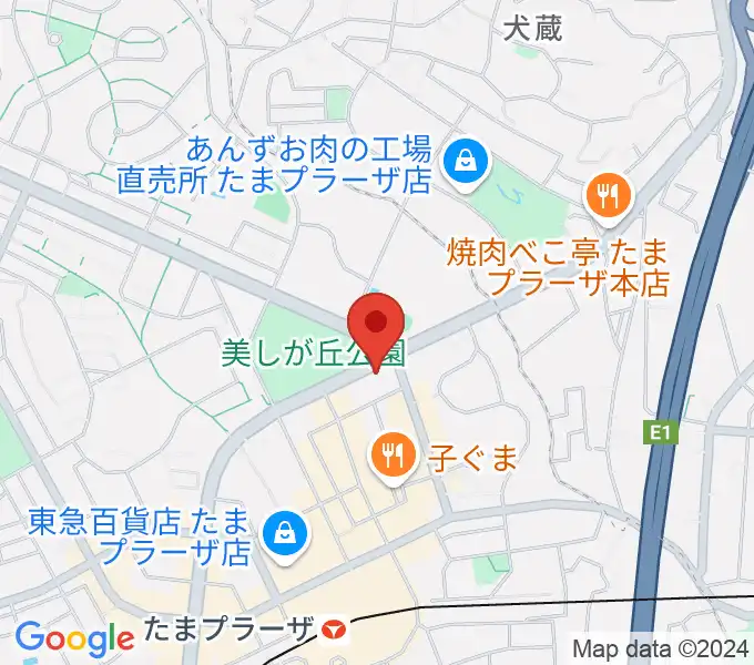 たまプラーザ STUDIO21の地図