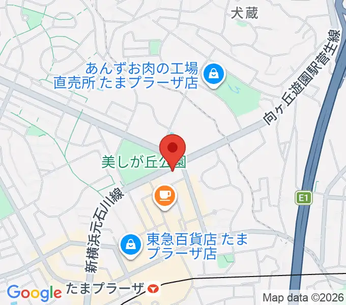 たまプラーザ STUDIO21の地図