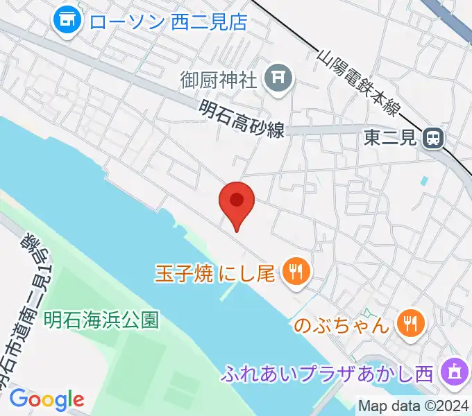 仁科カオルギター教室の地図