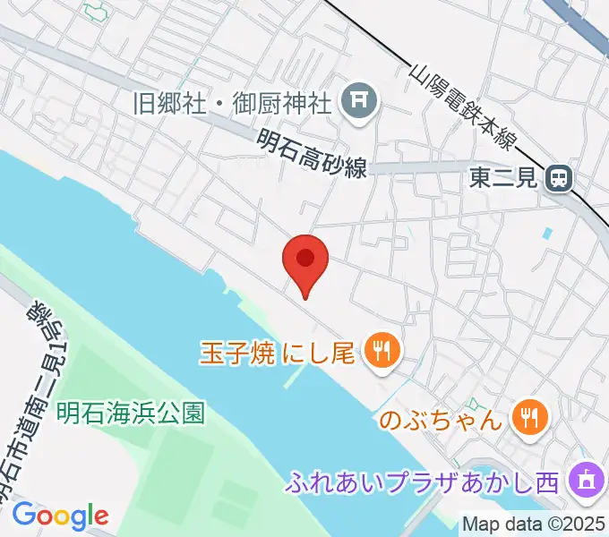 仁科カオルギター教室の地図