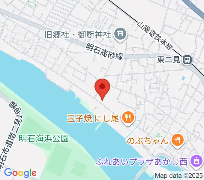 仁科カオルギター教室の地図