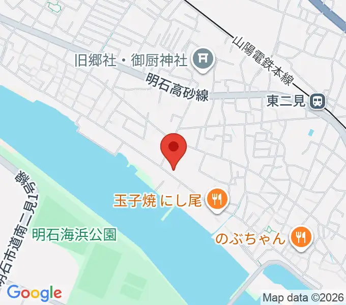 仁科カオルギター教室の地図