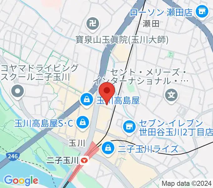 東京音実劇場の地図