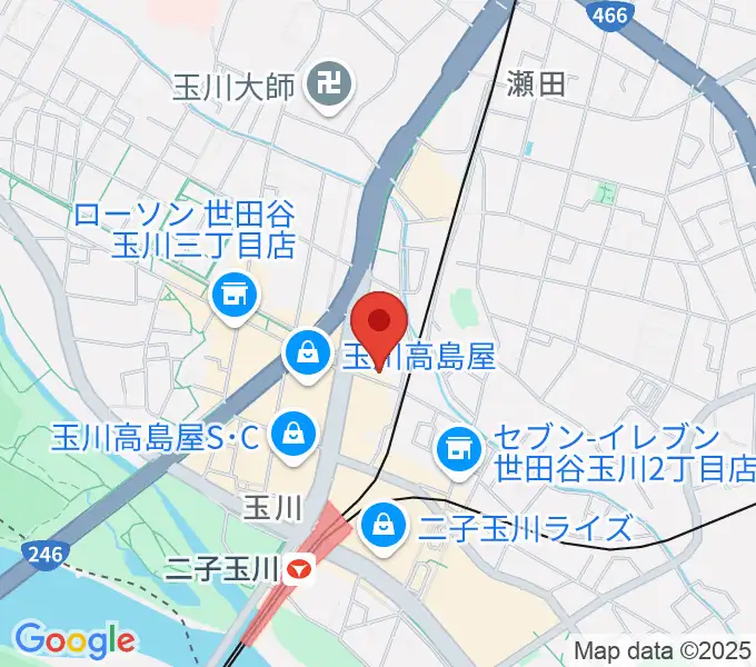 東京音実劇場の地図