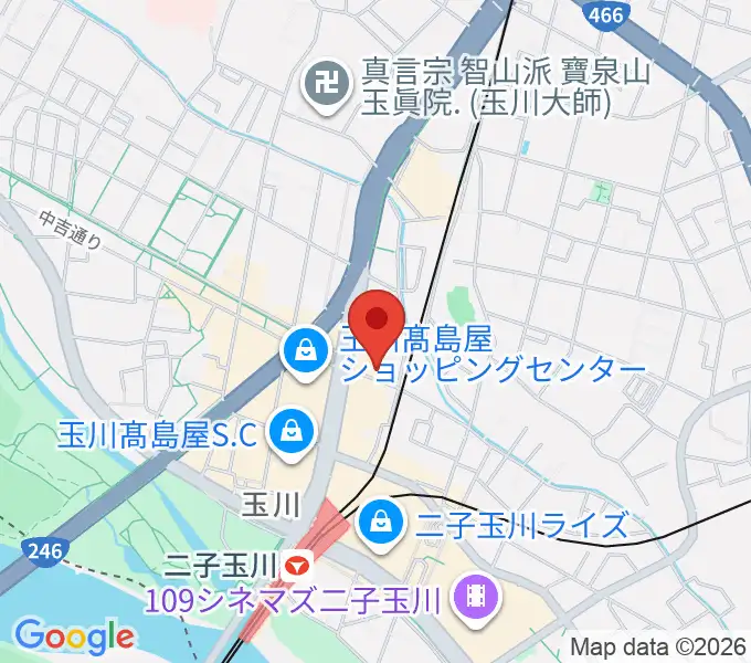 東京音実劇場の地図